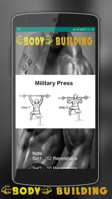 Body Building Trainer android App screenshot 1